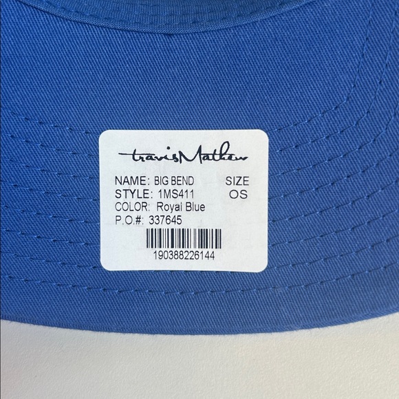 Travis Mathew Big Bend Snapback Hat Royal Blue - Picture 8 of 8